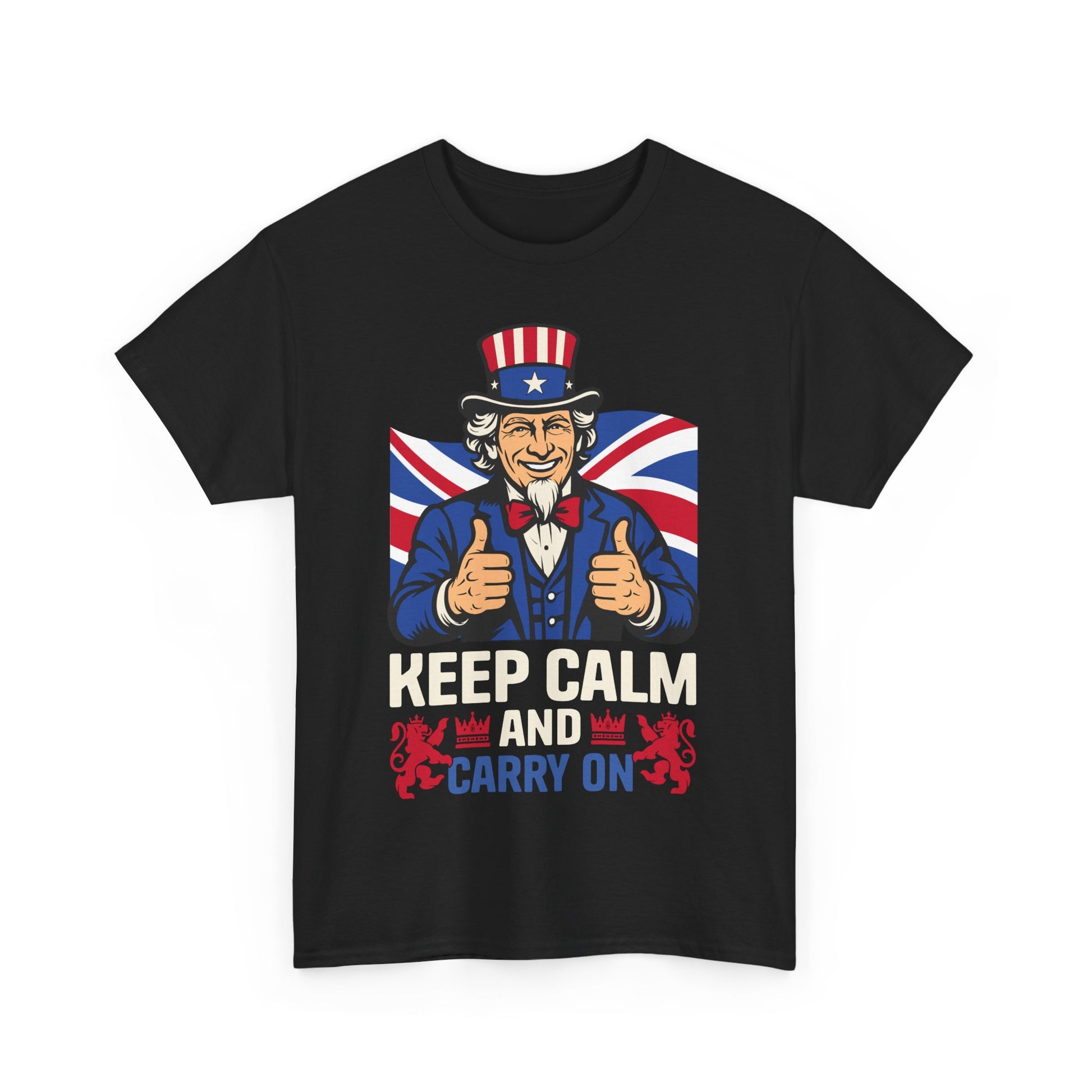 Keep Calm and carry on Unisex Heavy Cotton Tee