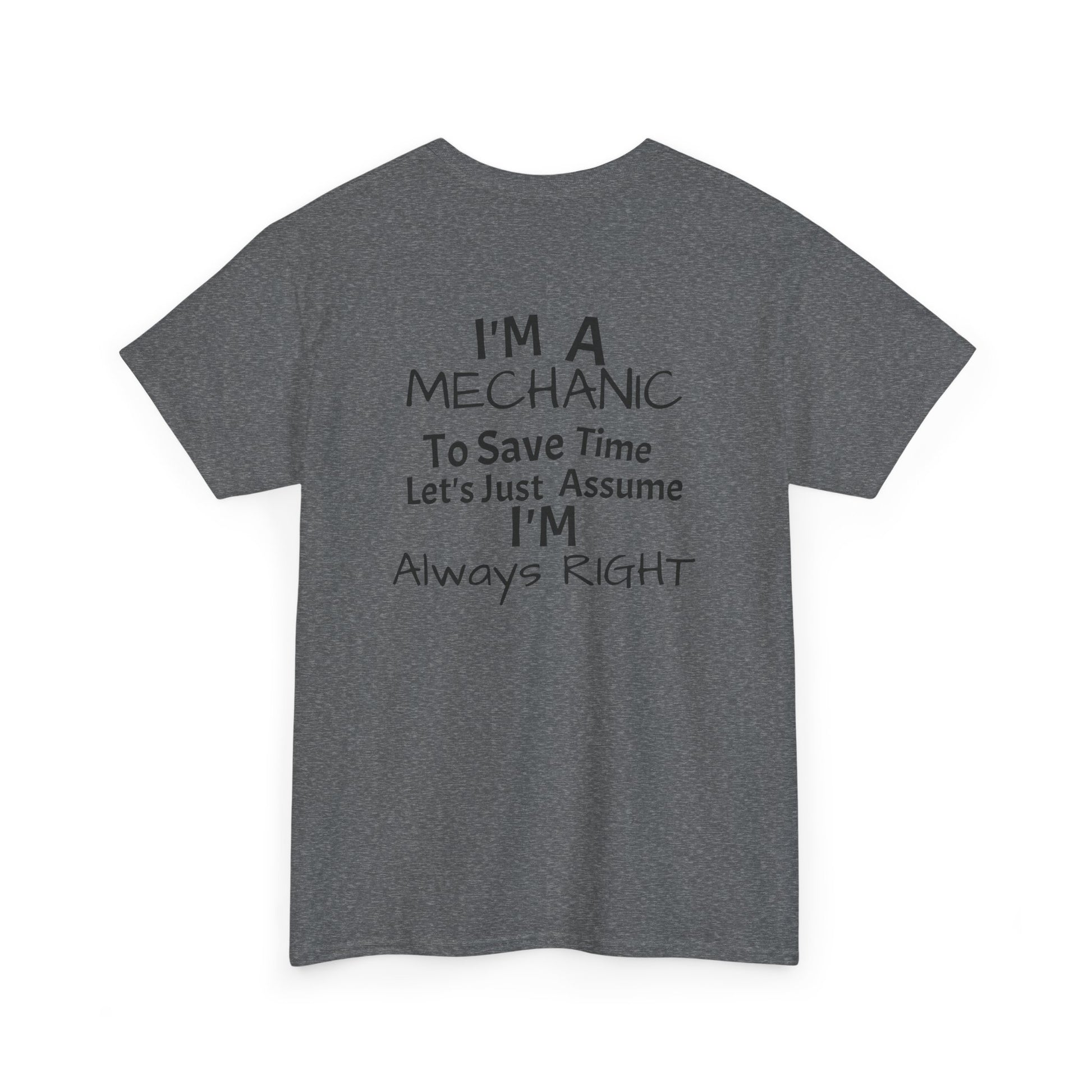 I'm A mechanic graphic back