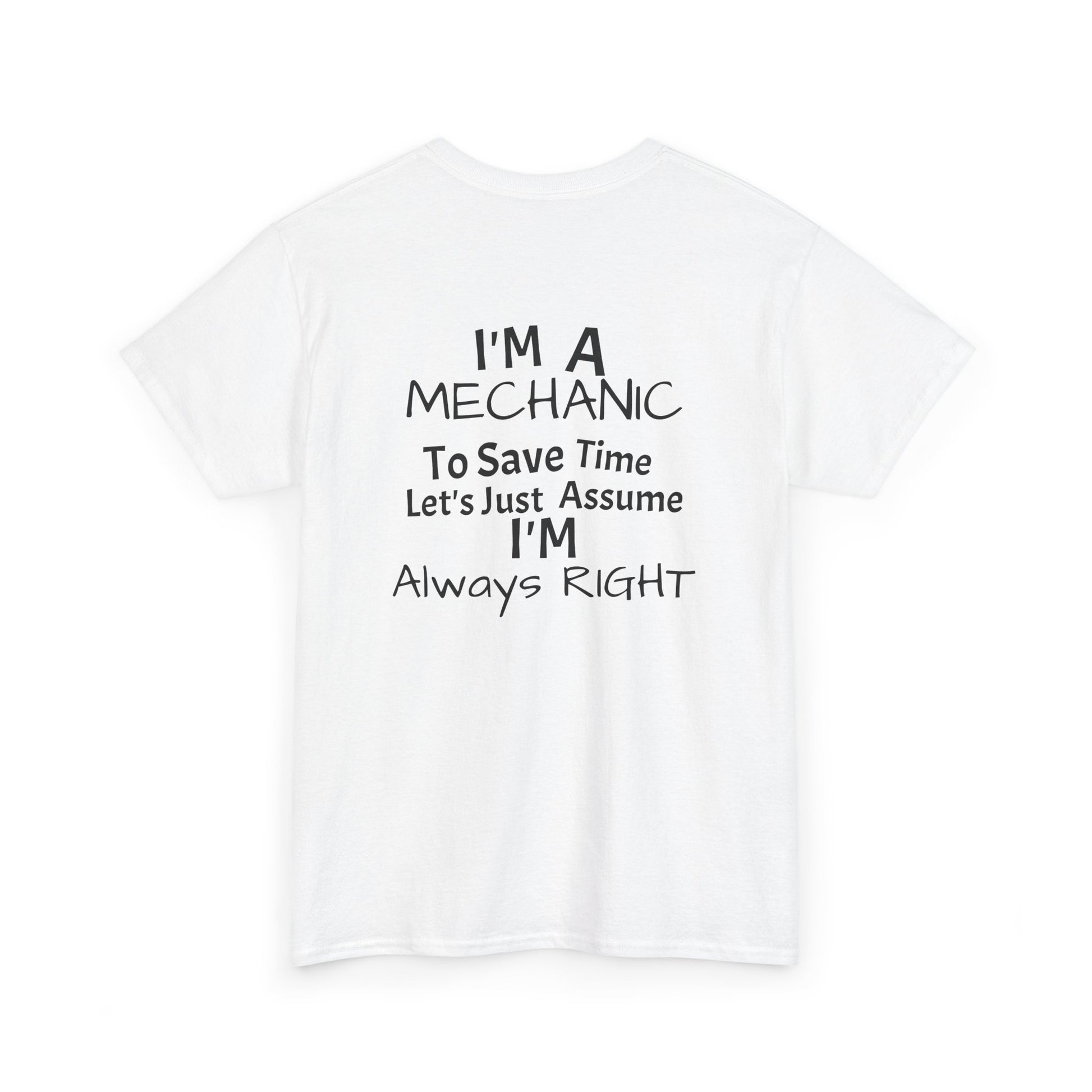 I'm A mechanic graphic back
