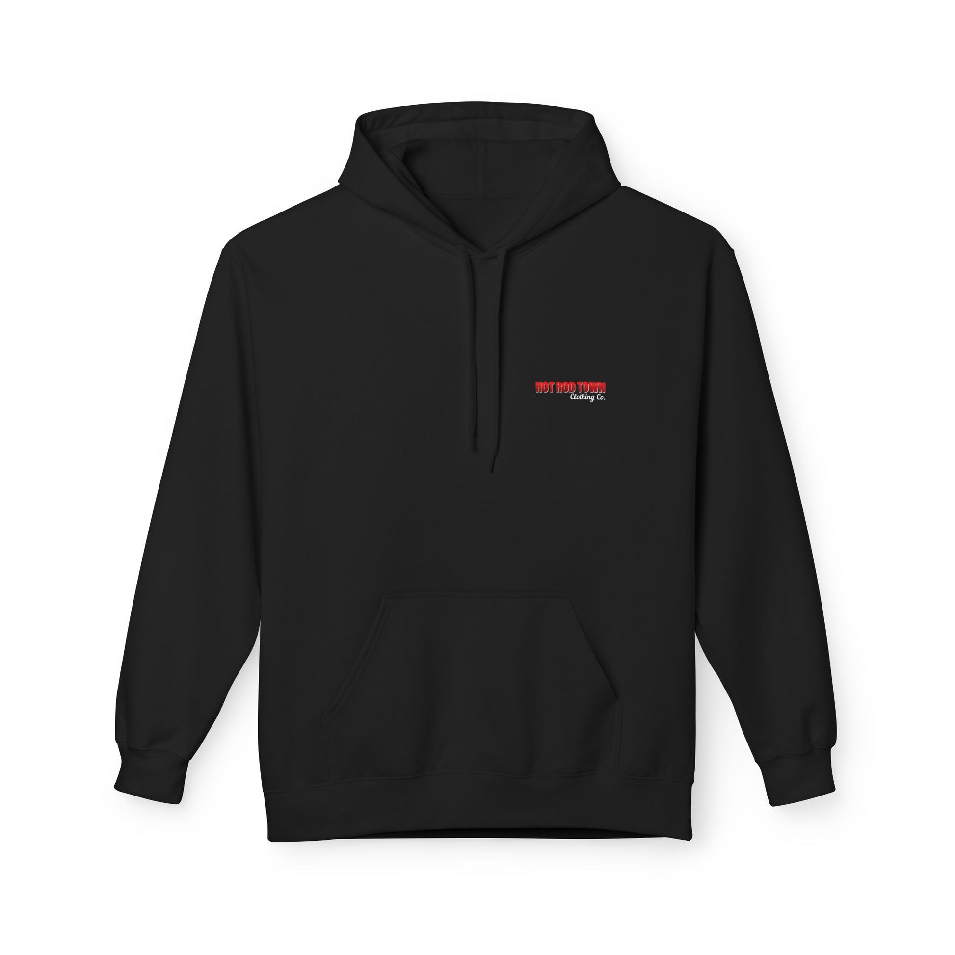 Hot Rod Town black fleece hoodie sweatshirt