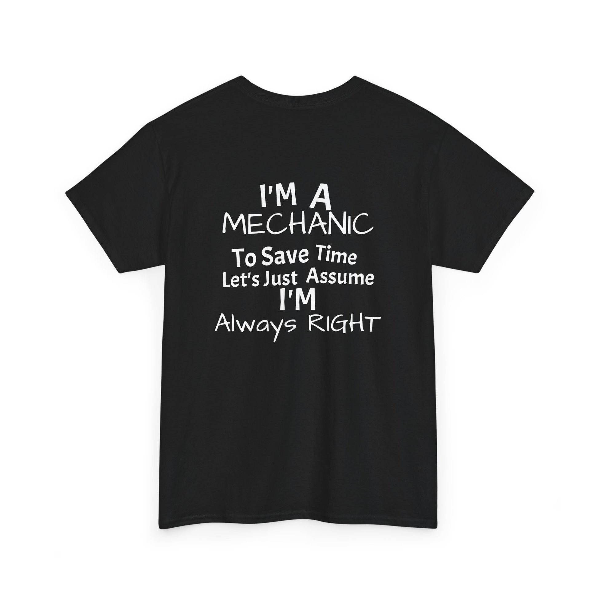 I'm A mechanic graphic back