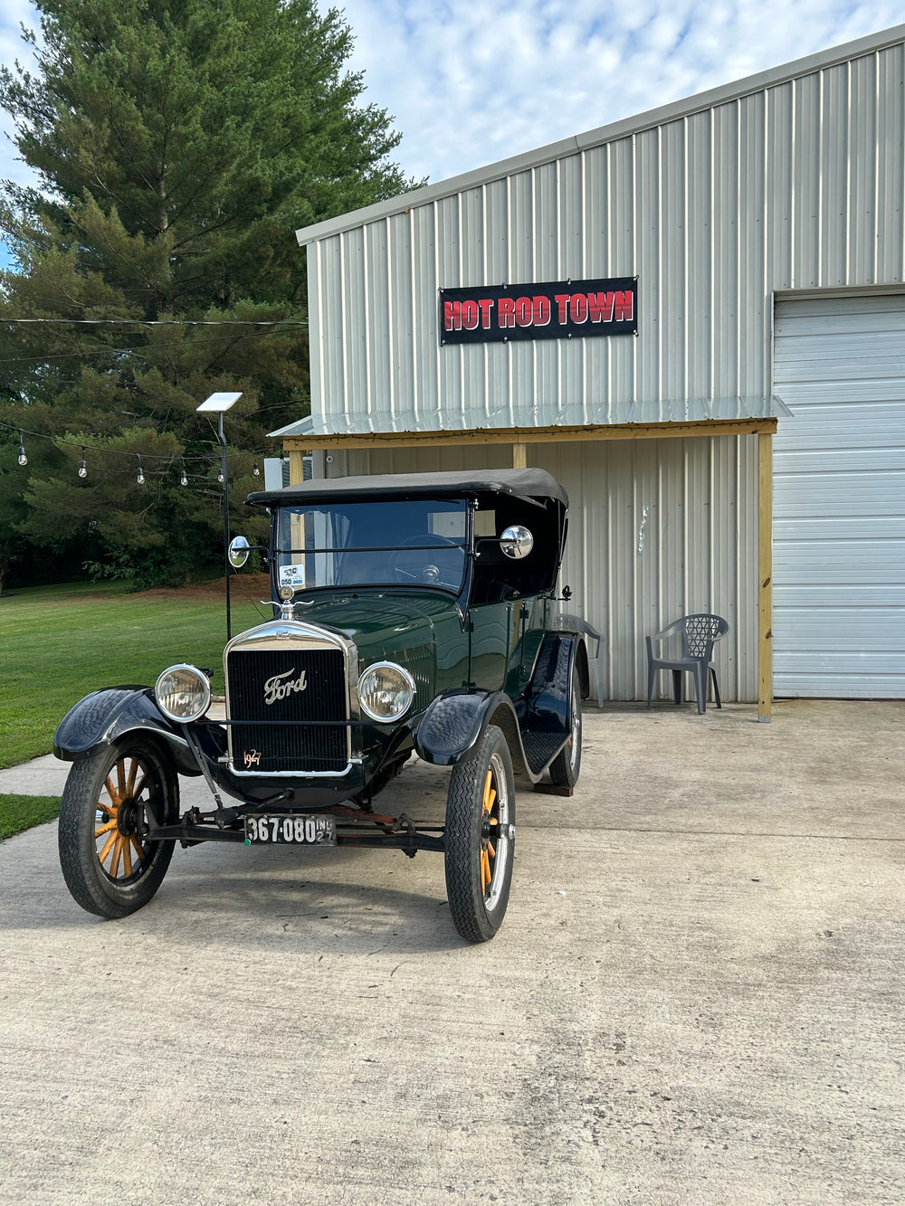 Classic Ford Model T showcasing automotive heritage and the history of American car culture at Hot Rod Town Garage.