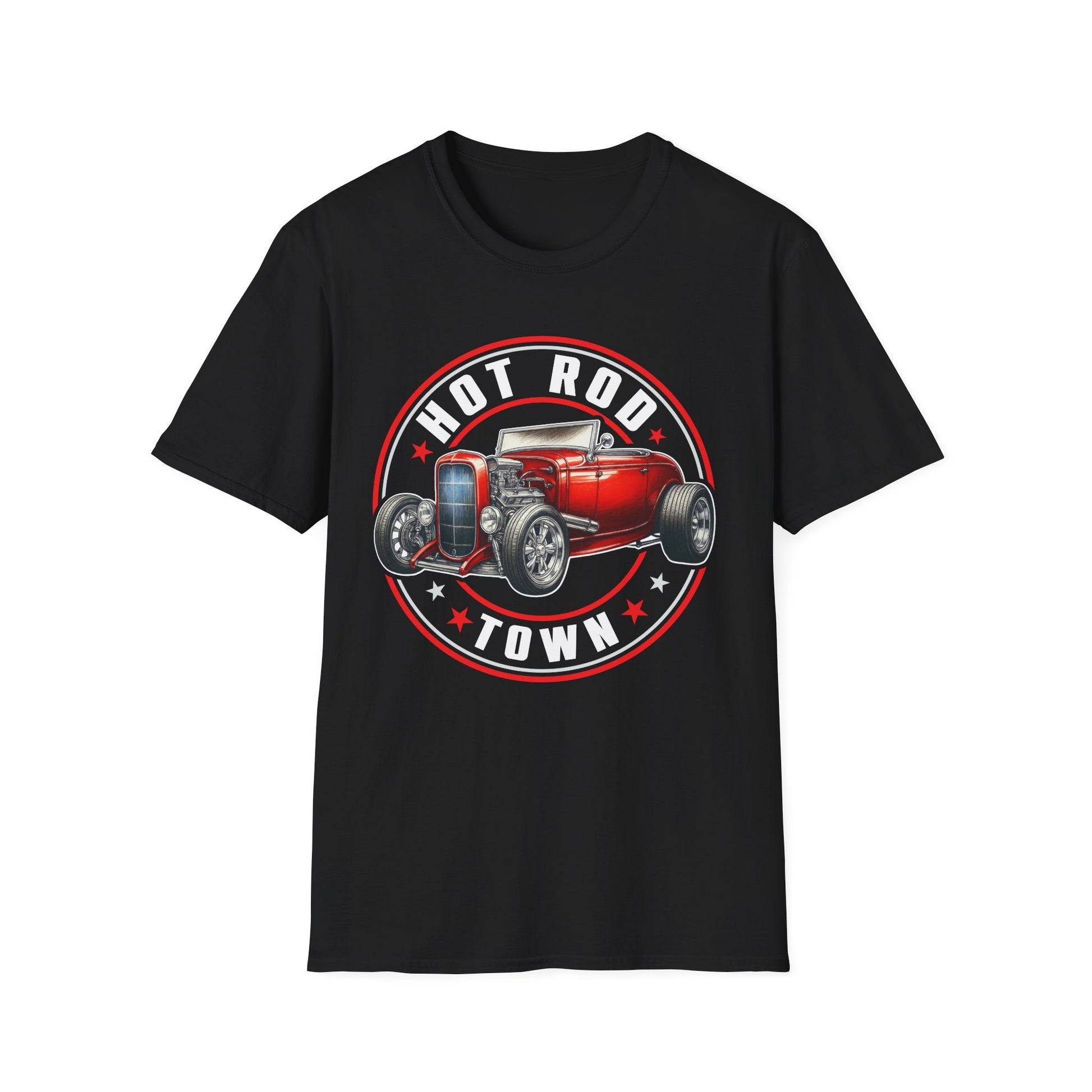 Hot Rod Town logo soft style T-shirt