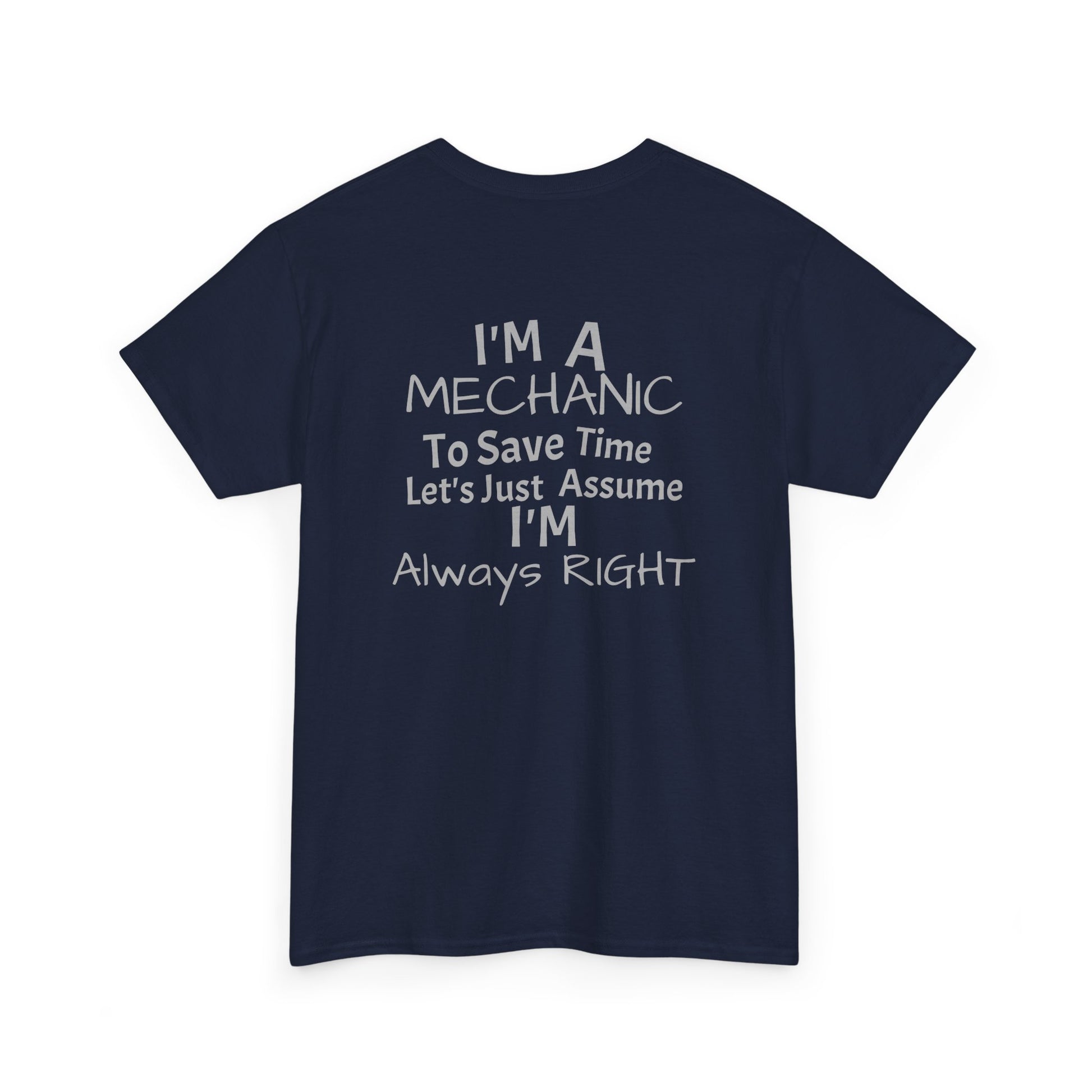 I'm A mechanic graphic back