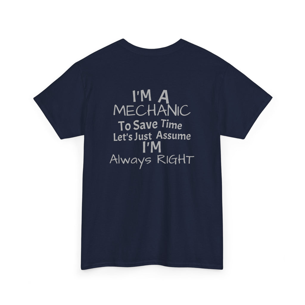 I'm A mechanic graphic back