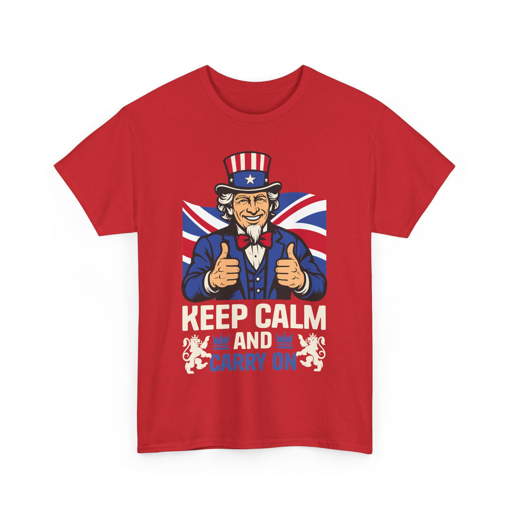 Keep Calm and carry on Unisex Heavy Cotton Tee